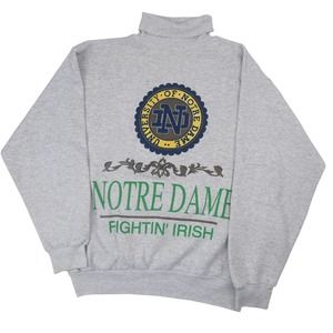 Vintage Norte Dame Fightin Irish Turtle Neck Sweatshirt